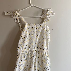 Zara Floral Jumpsuit backless XS